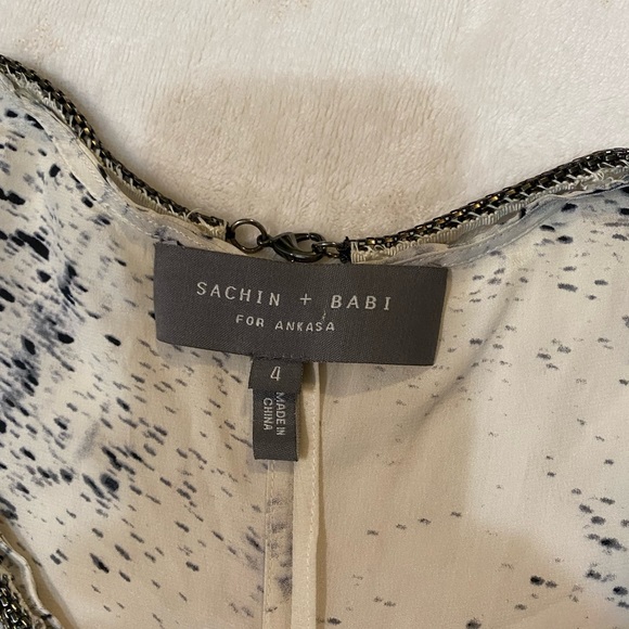 NWOT Sachin + Babi Silk Boho Dress - Picture 2 of 3